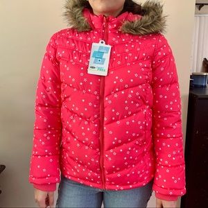 NWT star puffer jacket